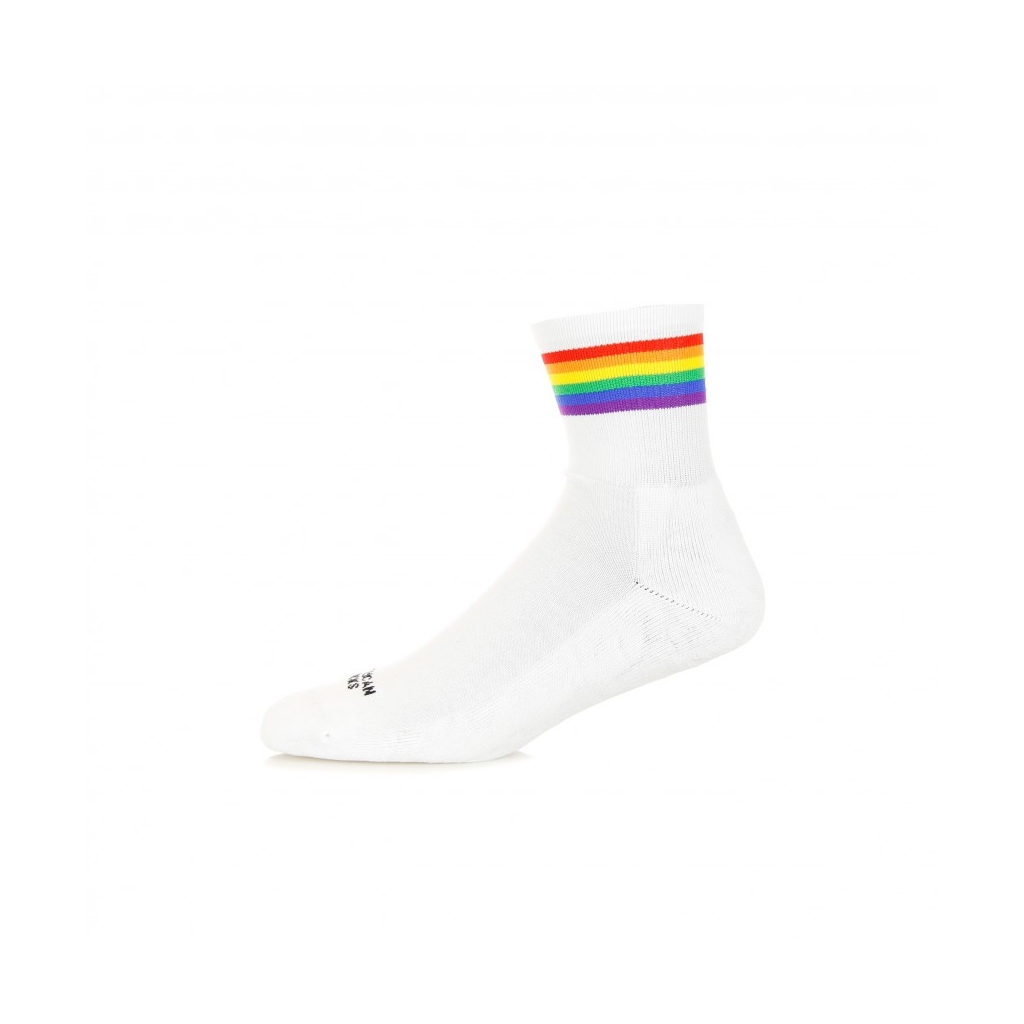 CALZA BASSA RAINBOW PRIDE WHITE