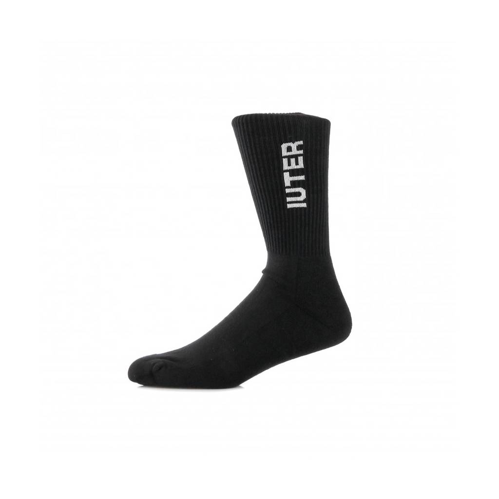 CALZA MEDIA LOGO TENNIS SOCKS BLACK