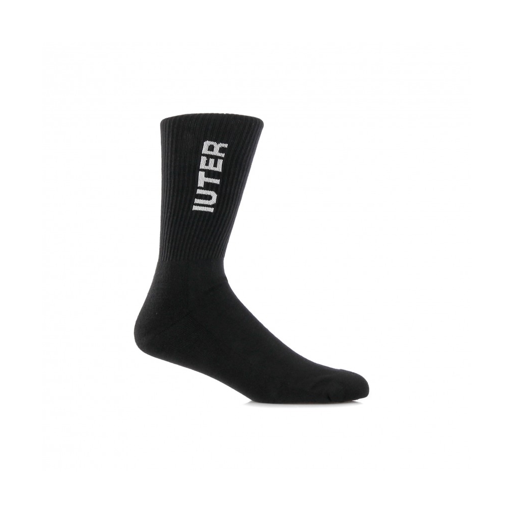 CALZA MEDIA LOGO TENNIS SOCKS BLACK