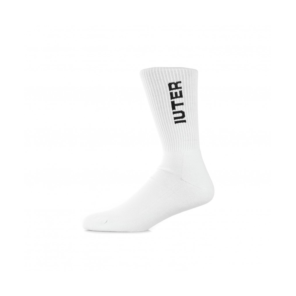 CALZA MEDIA LOGO TENNIS SOCKS WHITE