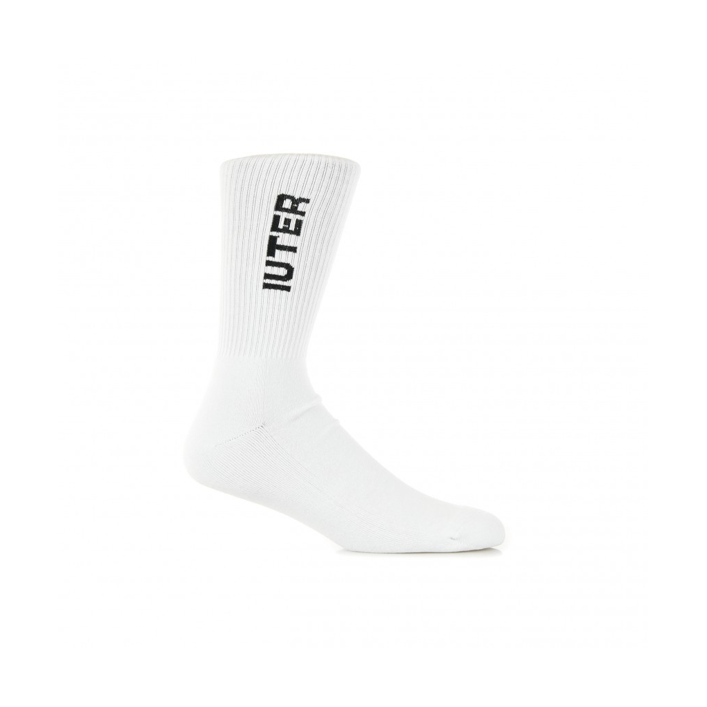 CALZA MEDIA LOGO TENNIS SOCKS WHITE