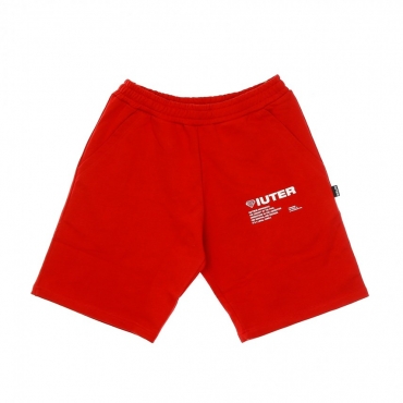 PANTALONE CORTO TUTA INFO SWEATSHORT RED