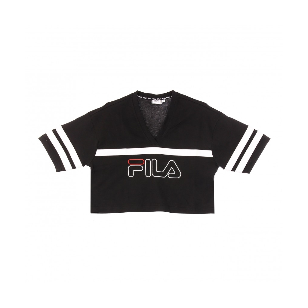 MAGLIETTA CORTA JAINA CROPPED SPORTY TEE BLACK