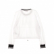 MAGLIETTA MANICA LUNGA CORTA JALINA CROPPED SPORTY MESH SHIRT BRIGHT WHITE