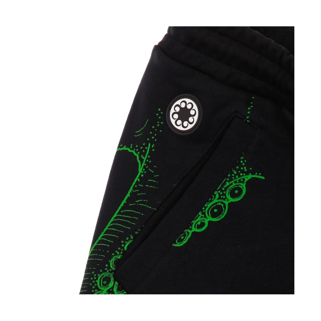 PANTALONE CORTO TUTA LOGO SWEATSHORTS BLACK