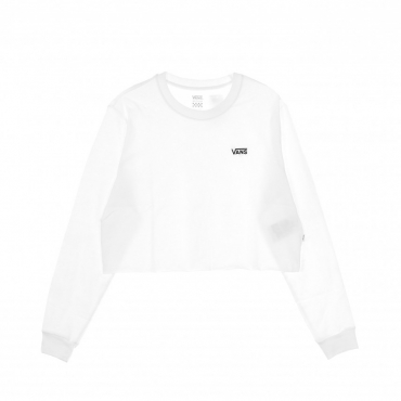 MAGLIETTA MANICA LUNGA CORTA JUNIOR V L/S CROP TEE WHITE