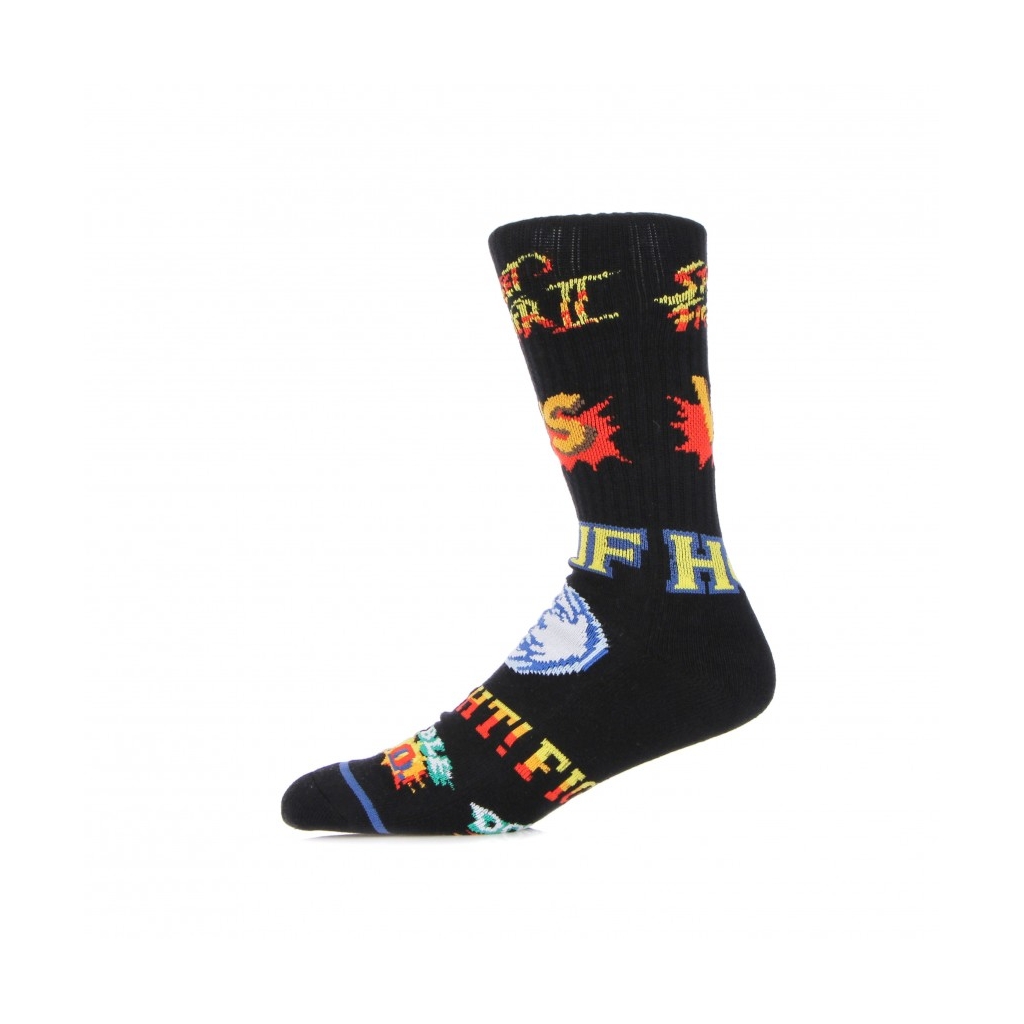 CALZA MEDIA STREET FIGHTER GRAPHIC SOCK BLACK