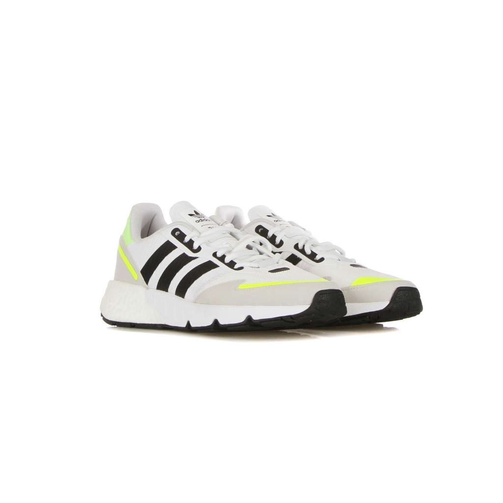 SCARPA BASSA UOMO ZX 1K BOOST CLOUD WHITE/CORE BLACK/SOLAR YELLOW