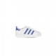 SCARPA BASSA BAMBINO SUPERSTAR EL I CLOUD WHITE/BLUE/GOLD METALLIC