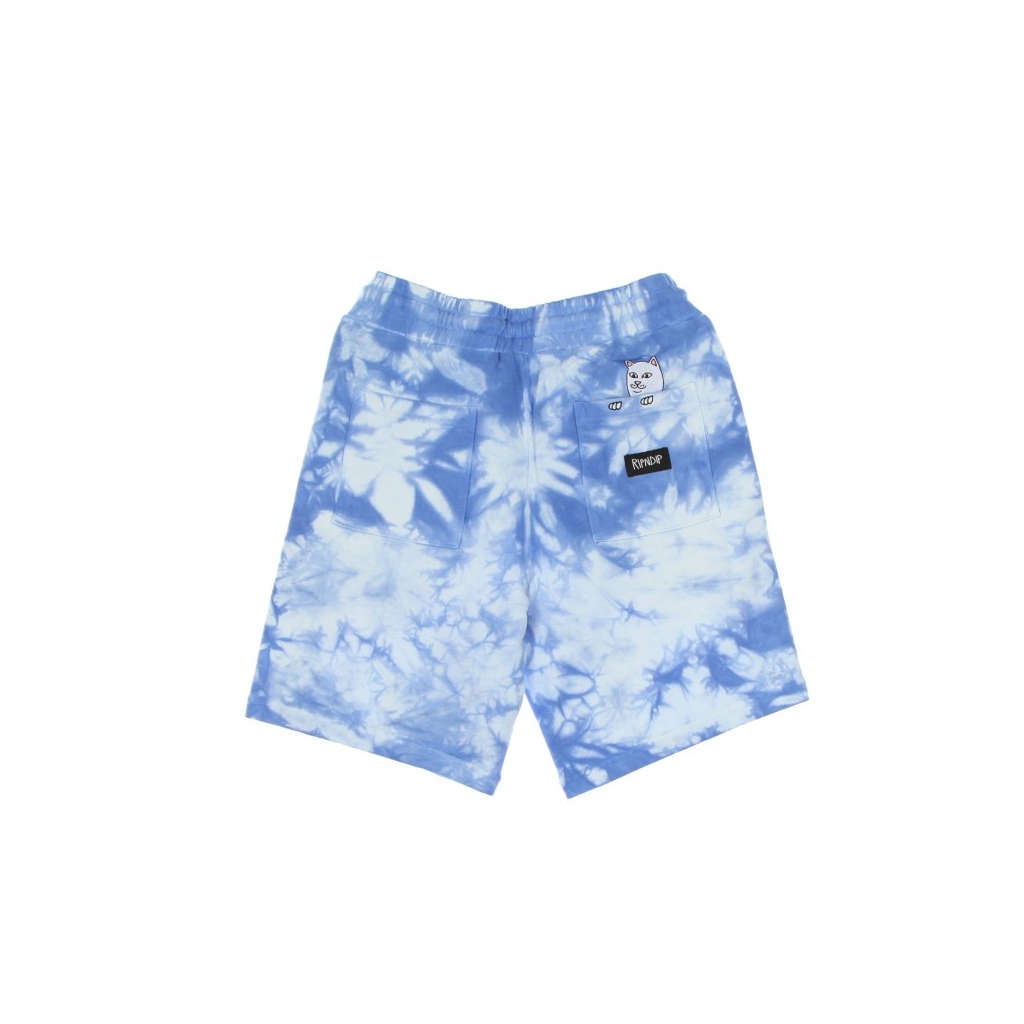 PANTALONE CORTO TUTA UOMO PRISMA SWEATSHORTS BLUE LIGHTNING WASH