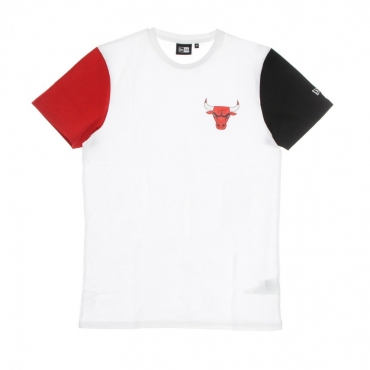 MAGLIETTA UOMO NBA COLOR BLOCK SLEEVE TEE CHIBUL WHITE/FRONT DOOR RED