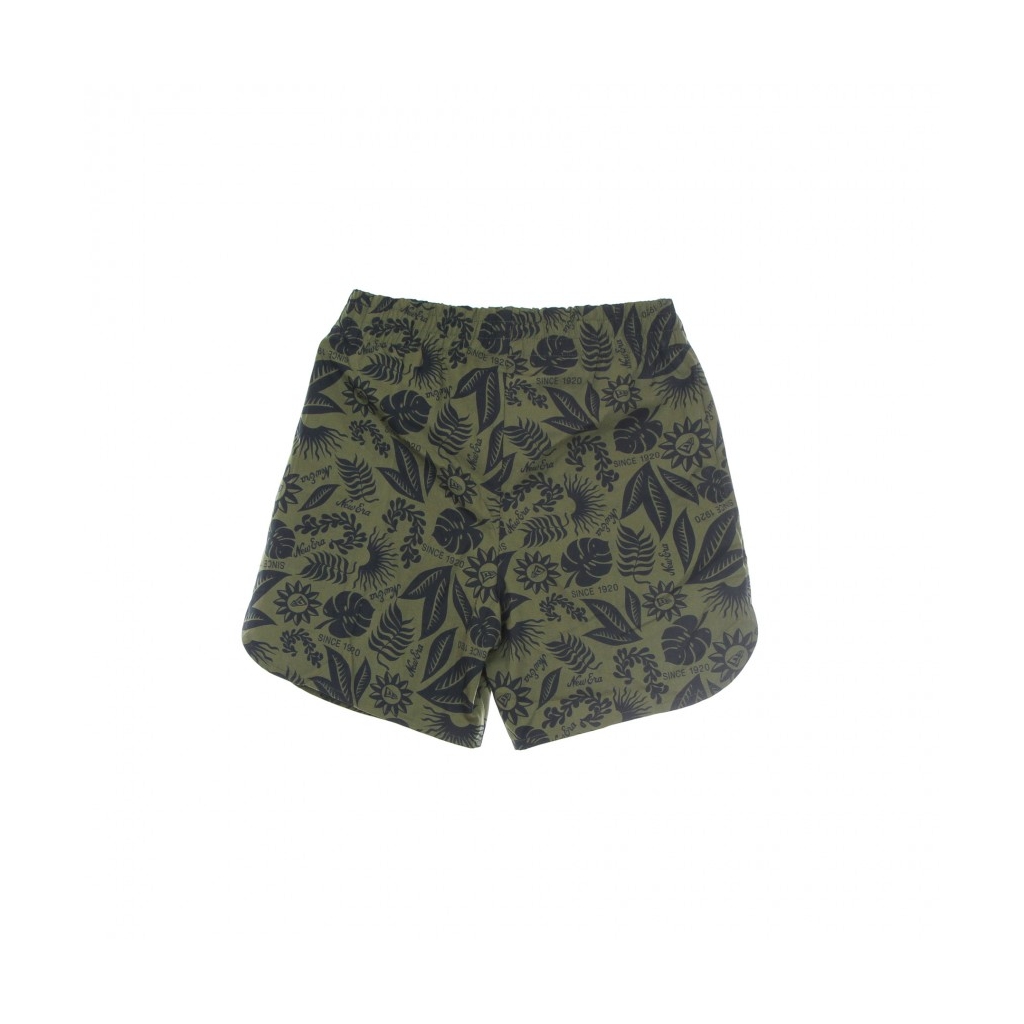 PANTALONE CORTO UOMO NE FLORAL ALL OVER PRINT SHORT NEW OLIVE/NAVY