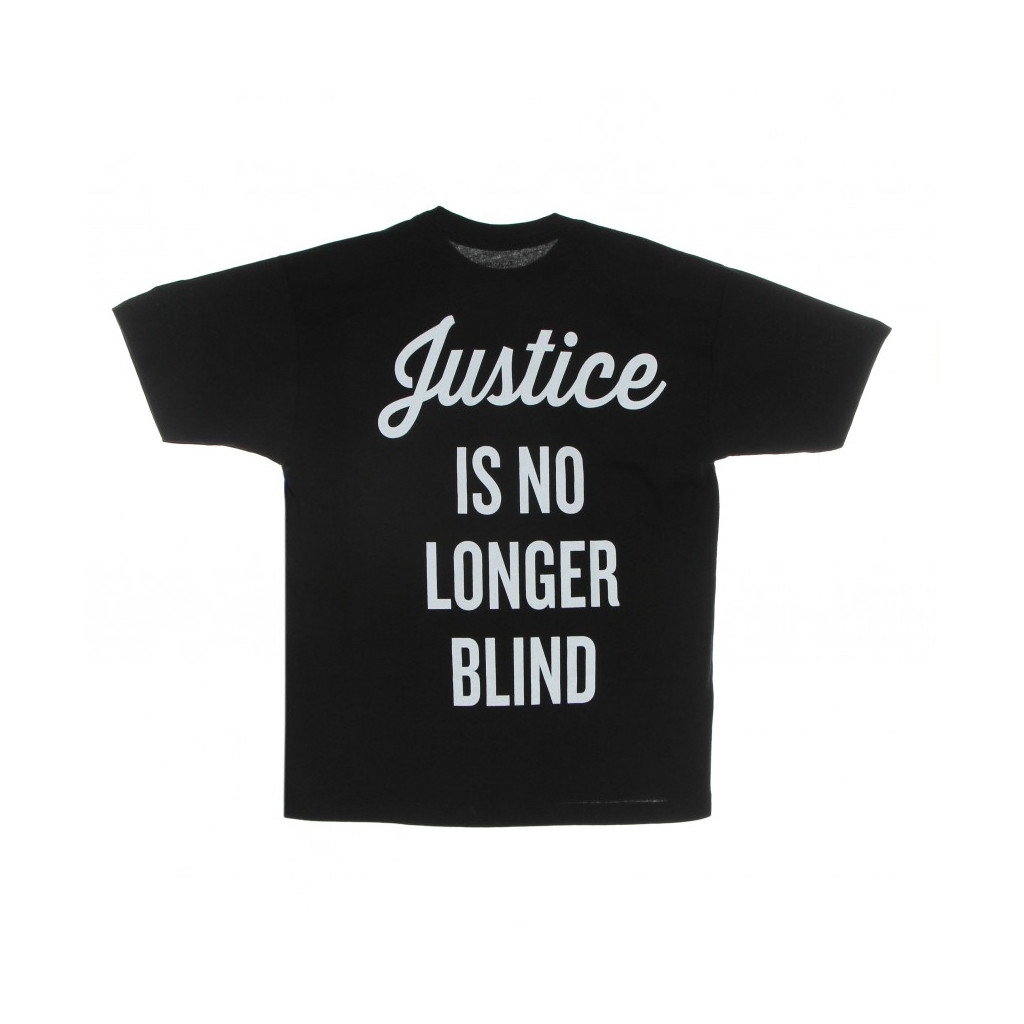 MAGLIETTA UOMO JUSTICE IS NO LONGER BLIND SUSTAINABLE TEE BLACK