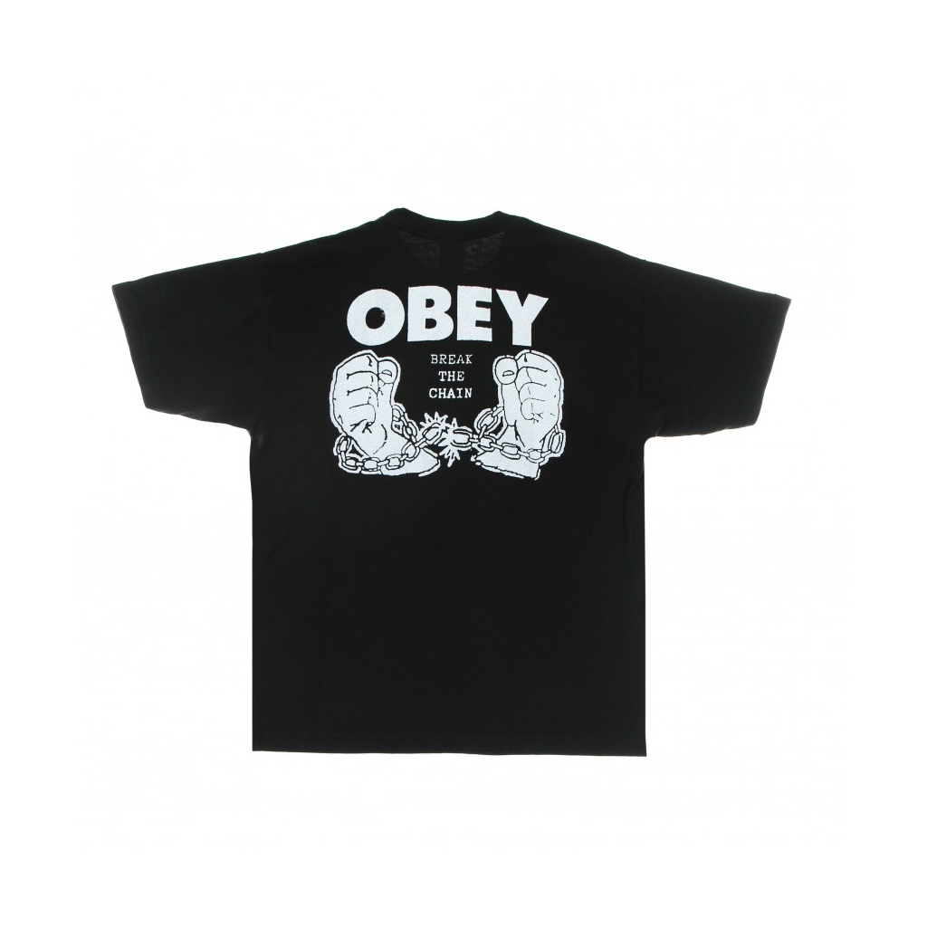 OBEY - maglietta uomo love is the cure 2 heavyweight tee OFF BLACK