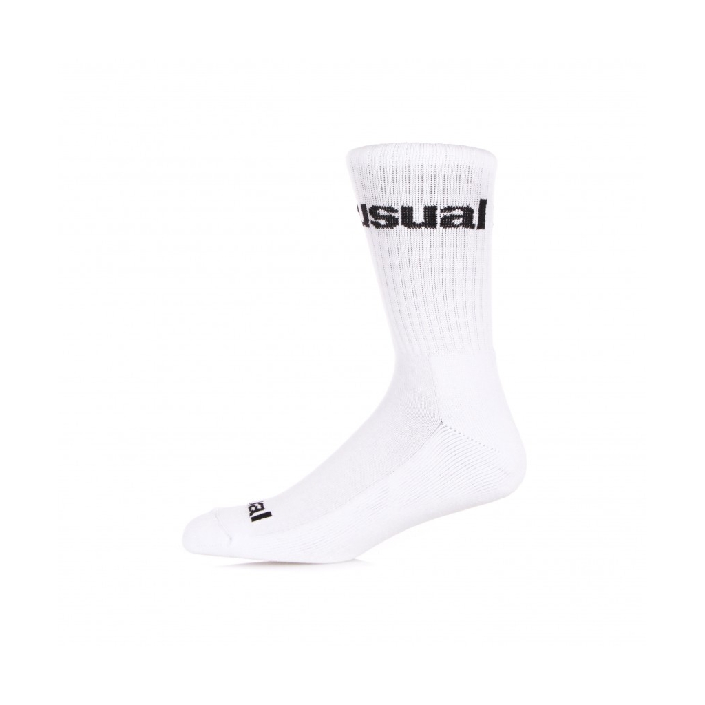 CALZA MEDIA UOMO LOGO SOCKS WHITE