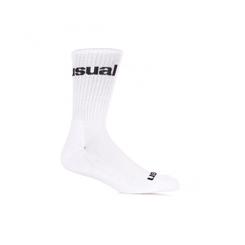 CALZA MEDIA UOMO LOGO SOCKS WHITE