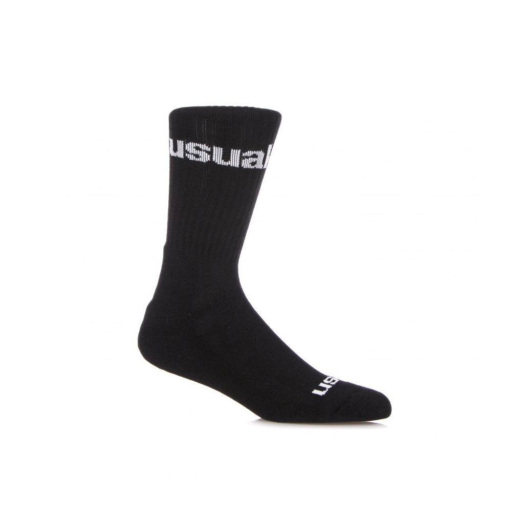 CALZA MEDIA UOMO LOGO SOCKS BLACK