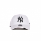 CAPPELLINO VISIERA CURVA UOMO MLB MVP NEYYAN WHITE/BLACK