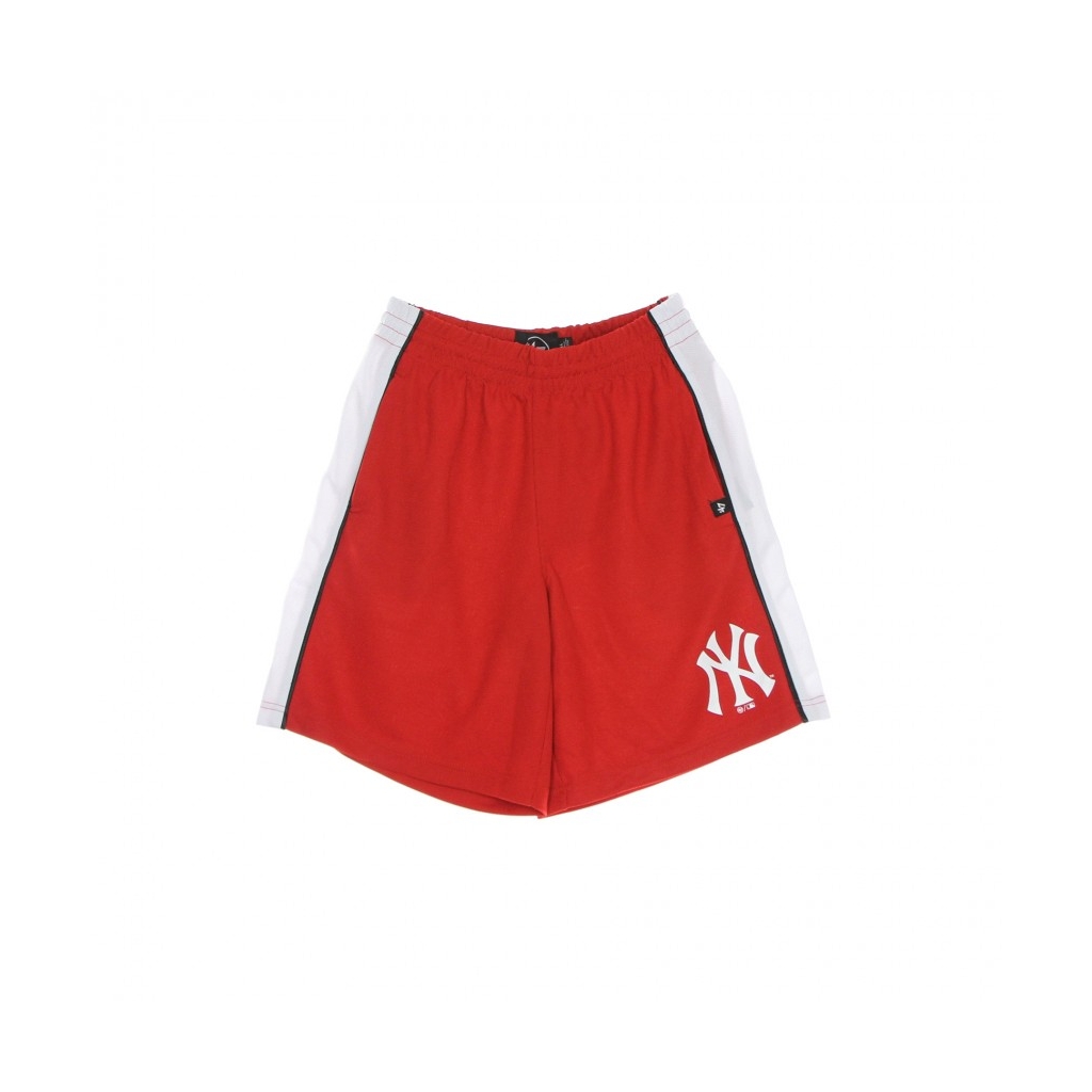 47 MLB New York Yankees Pinstriped Grafton Sweat Shorts White