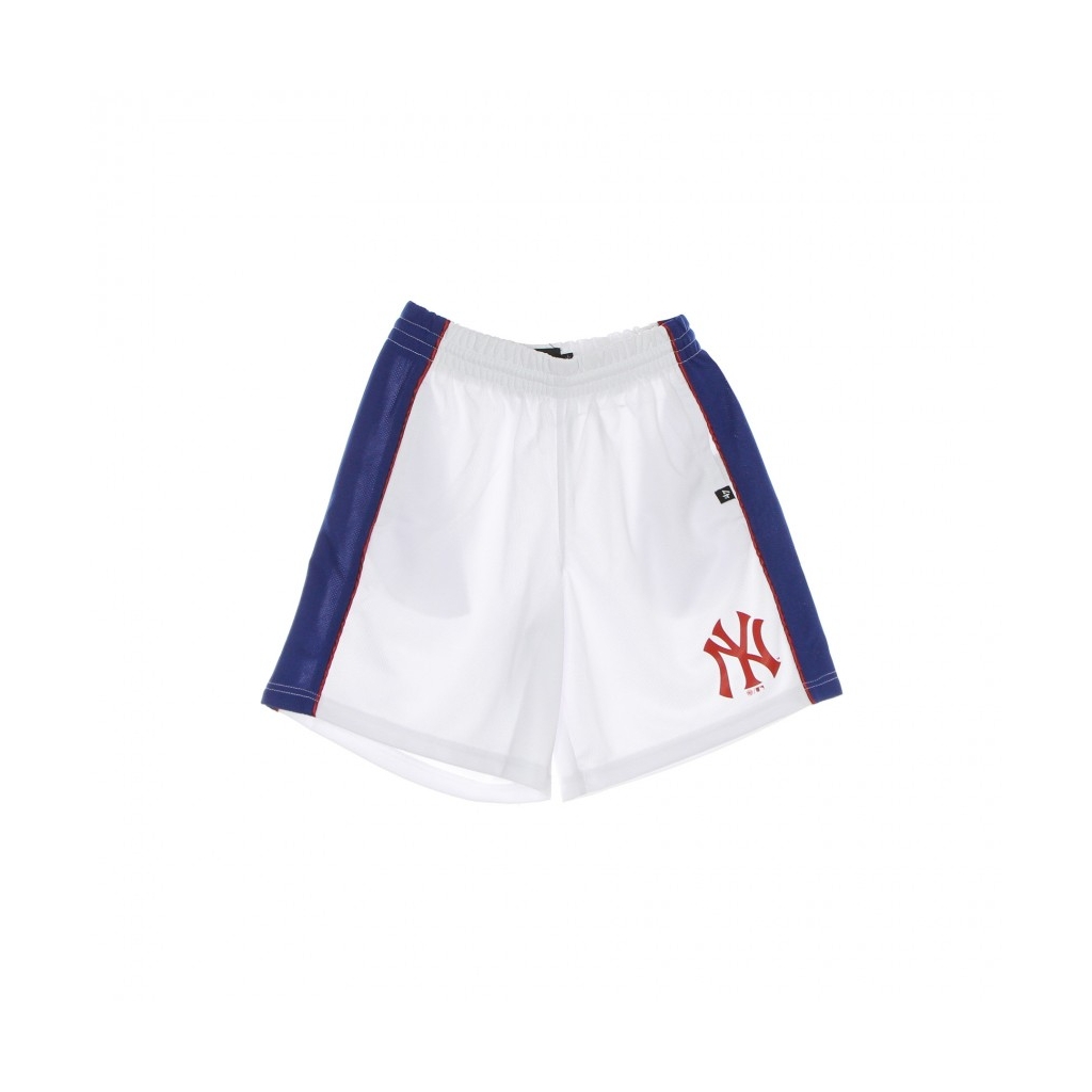 47 MLB New York Yankees Pinstriped Grafton Sweat Shorts White