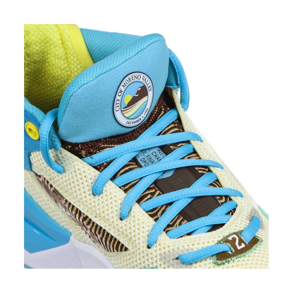 SCARPA ALTA UOMO KAWHI MORENO VALLEY YELLOW/GREEN/LIGHT BLUE