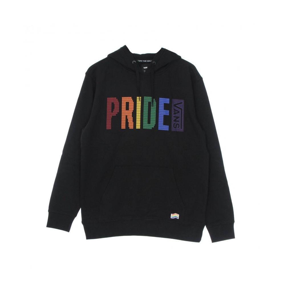 FELPA CAPPUCCIO UOMO PRIDE PULLOVER BLACK