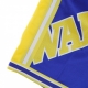 PANTALONCINO TIPO BASKET UOMO NBA BIG FACE BLOWN OUT FASHION SHORT HARDWOOD CLASSICS GOLWAR ROYAL/ORIGINAL TEAM COLORS