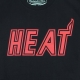 MAGLIETTA UOMO NBA NEON LOGO TEE HARDWOOD CLASSICS MIAHEA BLACK/RED