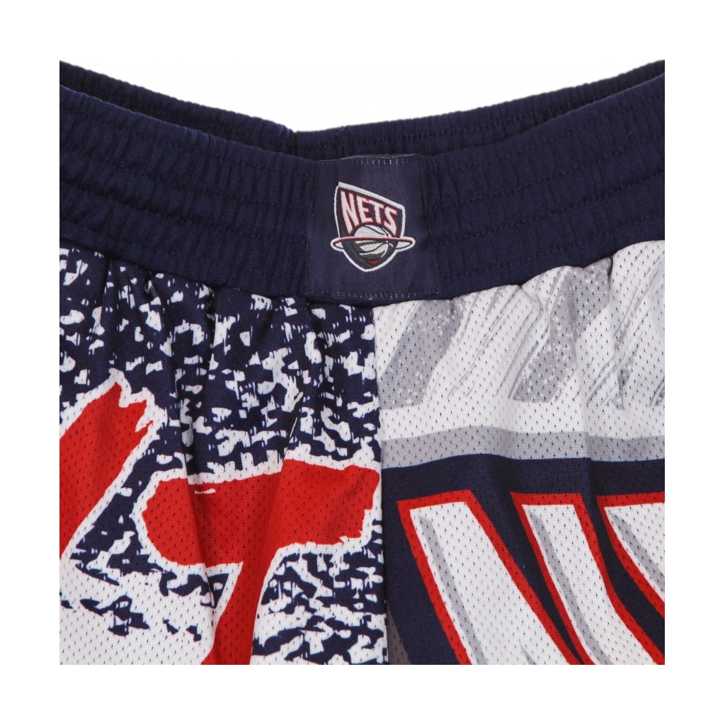 PANTALONCINO TIPO BASKET UOMO NBA JUMBOTRON SUBLIMATED MESH SHORTS HARDWOOD CLASSICS NEJNET NAVY/ORIGINAL TEAM COLORS