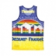 CANOTTA TIPO BASKET UOMO NBA JUMBOTRON SUBLIMATED MESH TANK HARDWOOD CLASSICS DENNUG YELLOW/ORIGINAL TEAM COLORS