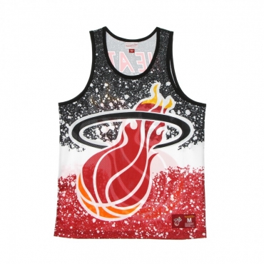 CANOTTA TIPO BASKET UOMO NBA JUMBOTRON SUBLIMATED MESH TANK HARDWOOD CLASSICS MIAHEA SCARLET/ORIGINAL TEAM COLORS