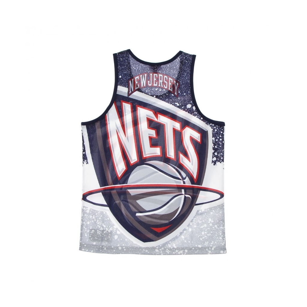 CANOTTA TIPO BASKET UOMO NBA JUMBOTRON SUBLIMATED MESH TANK HARDWOOD CLASSICS NEJNET GREY/ORIGINAL TEAM COLORS