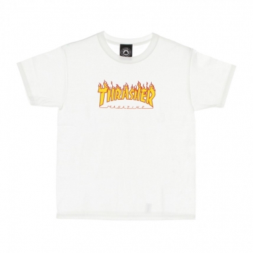 MAGLIETTA BAMBINO FLAME TEE WHITE/YELLOW