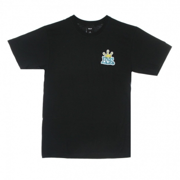 MAGLIETTA UOMO HUF CROWN LOGO TEE BLACK