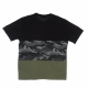 MAGLIETTA UOMO CAMO SECTION TEE BLACK/OLIVE