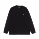 maglietta manica lunga uomo l/s chase t-shirt BLACK/GOLD