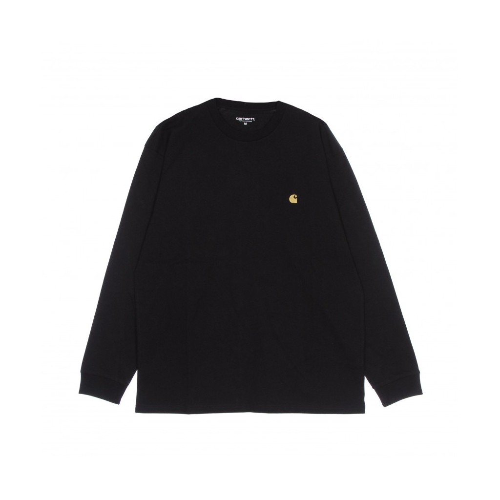 maglietta manica lunga uomo l/s chase t-shirt BLACK/GOLD