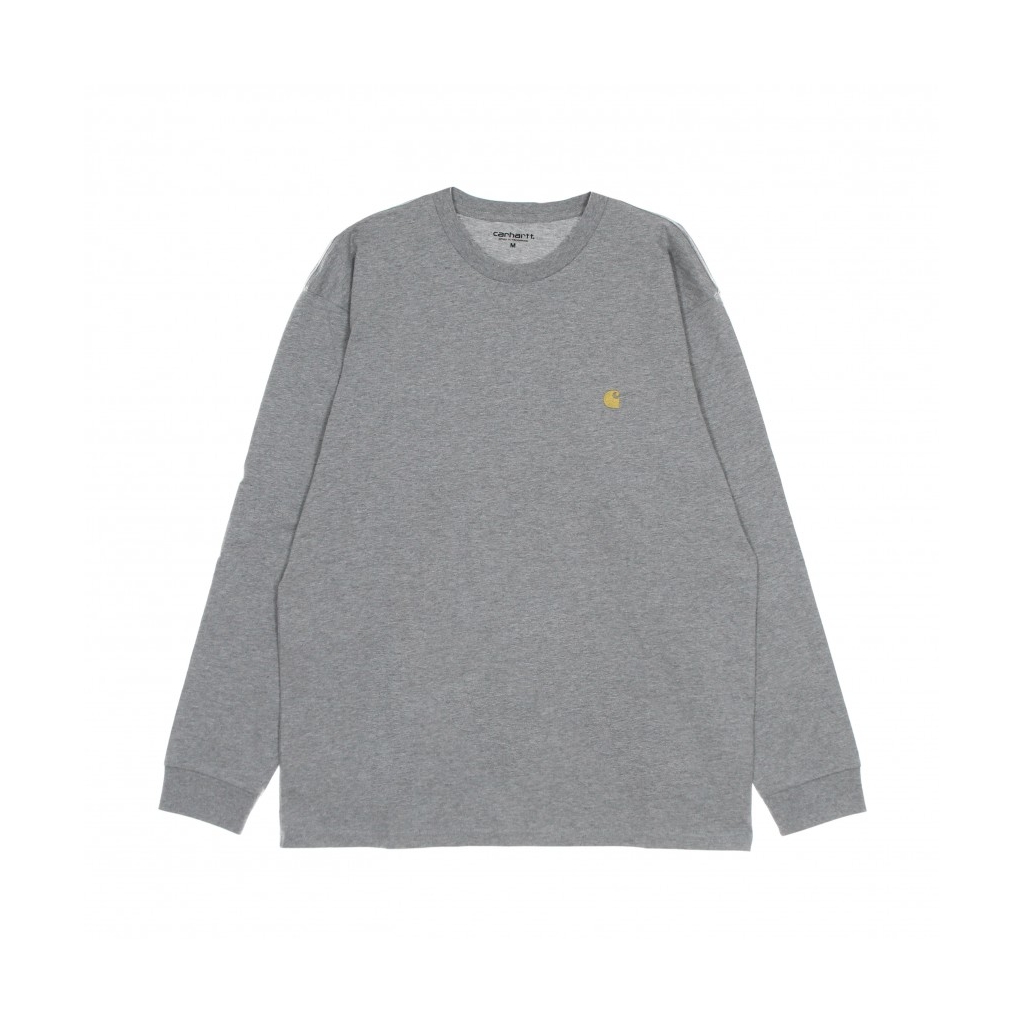 maglietta manica lunga uomo l/s chase t-shirt GREY HEATHER/GOLD