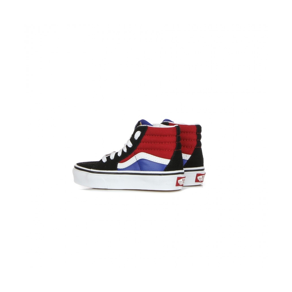 scarpa alta bambino sk8-hi easy logo BLACK/CHILI PEPPER