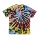 maglietta uomo rubber logo tee SUNBURST SPIRAL TIE DYE