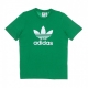 maglietta uomo trefoil tee GREEN/WHITE