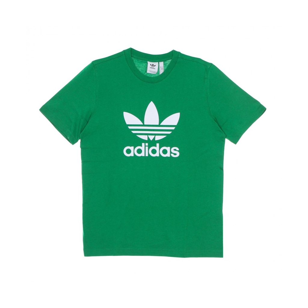 maglietta uomo trefoil tee GREEN/WHITE