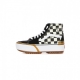 scarpa alta donna sk8-hi stacked checkerboard MULTI/TRUE WHITE