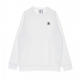 felpa girocollo uomo essential trefoil crewneck WHITE