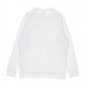 felpa girocollo uomo essential trefoil crewneck WHITE