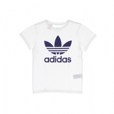 maglietta bambino trefoil tee WHITE/NIGHT SKY