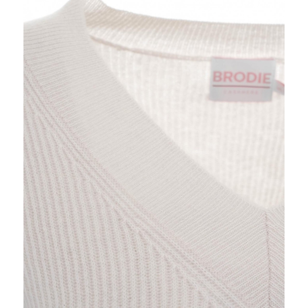 Sweater in cachemire crema