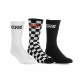 calza media uomo classic crew 3pk BLACK/CHECKERBOARD/WHITE