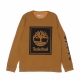 maglietta manica lunga uomo l/s stack logo tee WHEAT BOOT/BLACK