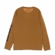 maglietta manica lunga uomo l/s stack logo tee WHEAT BOOT/BLACK